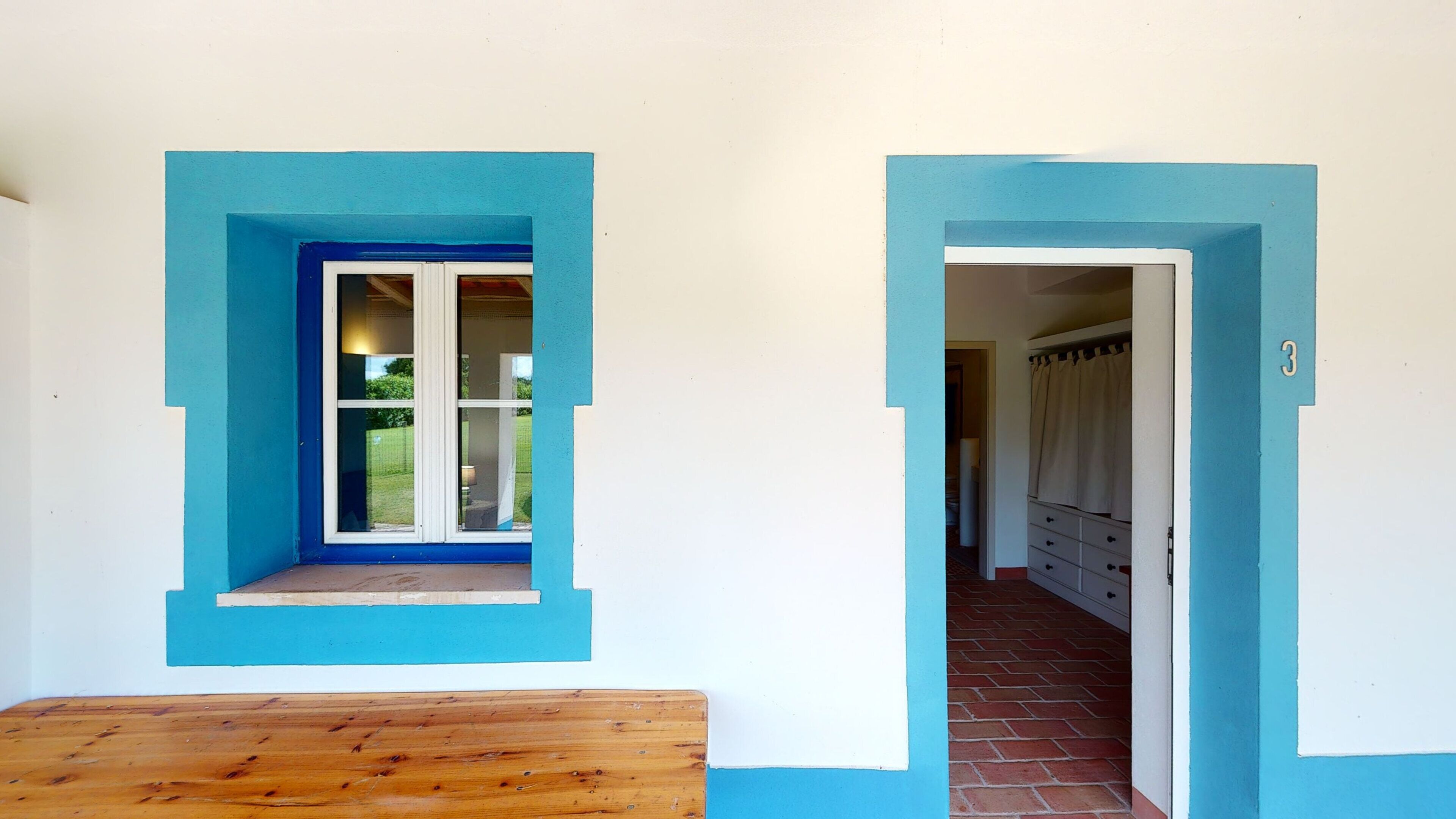 Individually decorated, individually furnished, desk, laptop workspace