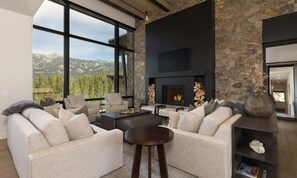 TV, fireplace, video games, DVD player - Big Sky Vacation Rentals | Jack Creek Retreat (Big Sky)