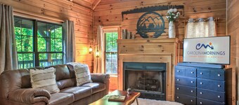 Scenic 3-Story Cabin w/ Hot Tub, Panoramic Views, Near Hatley + Biltmore Pass