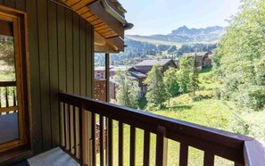 Property grounds - 195m from ski slopes, 9th floor, view mountain, balcony, tv, ski locker, 29m², Valmorel (Valmorel)