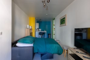 Studio – city | Skrivebord, strykejern/-brett, wi-fi (inkludert) og sengetøy