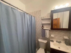 Towels, soap, toilet paper