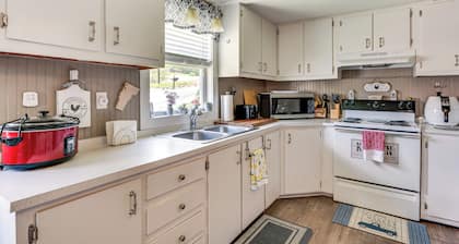 Steps to Crystal Lake: Spacious Retreat w/ Views