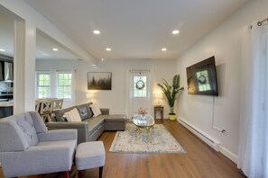 House (4 Bedrooms) | Interior - Fire Pit + On-site Pond: Hudson Valley Home! (Wappingers Falls)