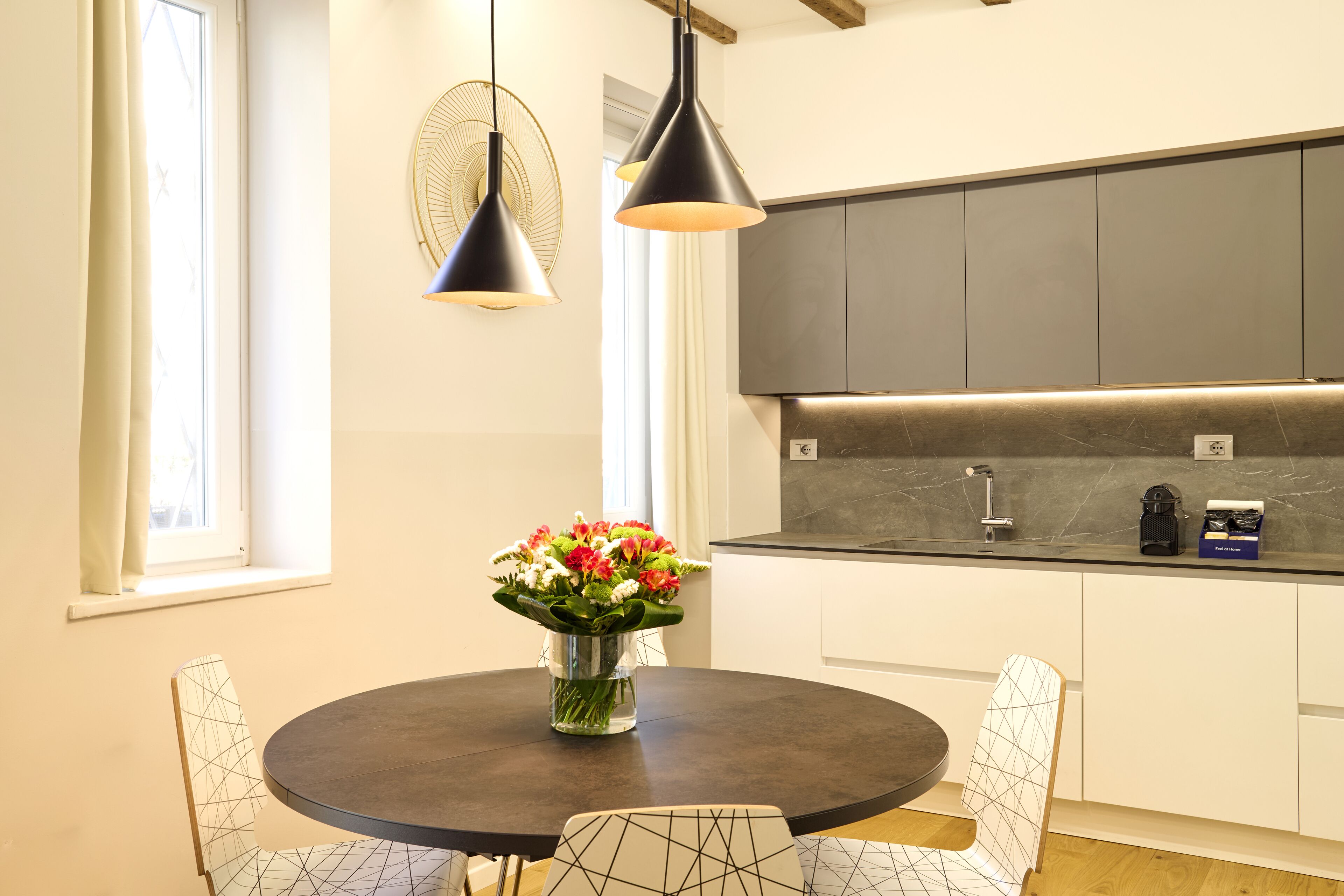 City Apartment (Via Orti 31) | Private kitchenette | Full-size fridge, microwave, oven, dishwasher