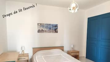 1 chambre, Wi-Fi gratuit, draps fournis