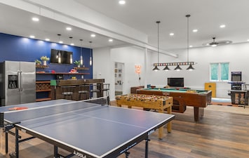 Our 1000sqft game room will be so much fun you won't want to leave!