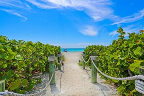 Sun-loungers, beach towels