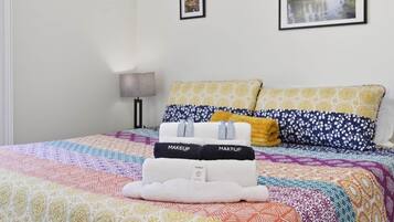 2 bedrooms, iron/ironing board, travel crib, WiFi