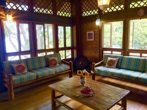 Interior - Eco Friendly 3 Story Wooden Cabin @ Superb Beach
(Los Amates)