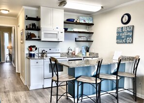 Fridge, microwave, oven, stovetop - Oceanfront 1 BR Condo with Pier and Pool (Isle of Palms)