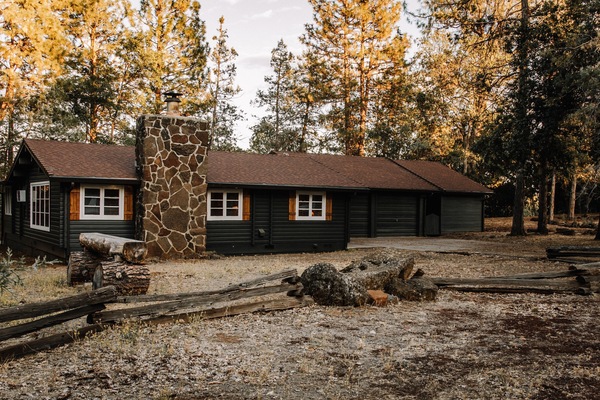 Front of cabin from street