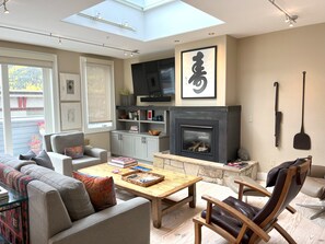 Fireplace - Penthouse #2 at DiamondTooth - Location and views!, Unbeatable location and views in Telluride! (Telluride)