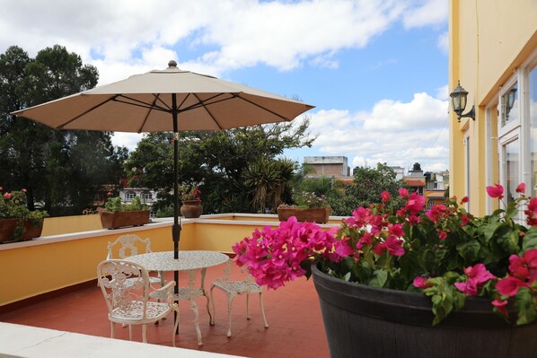 Comfort Double Room, 2 Double Beds | Terrace/patio