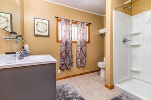 Hair dryer, towels