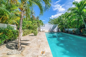 Pool - Charming tropical house / Pool / 200M beach-restaurants/ Free-Wifi (Las Terrenas)