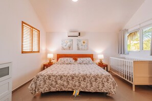 2 Schlafzimmer, Zimmersafe, Bügeleisen/Bügelbrett, Reisekinderbett
