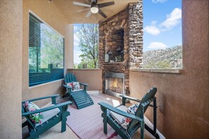Condo, Multiple Beds, Balcony, Mountain View (Poolside Retreat) | Terrace/patio