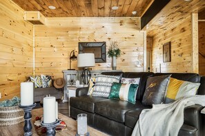Smart TV, fireplace, video games, table football