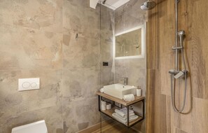Shower, hair dryer