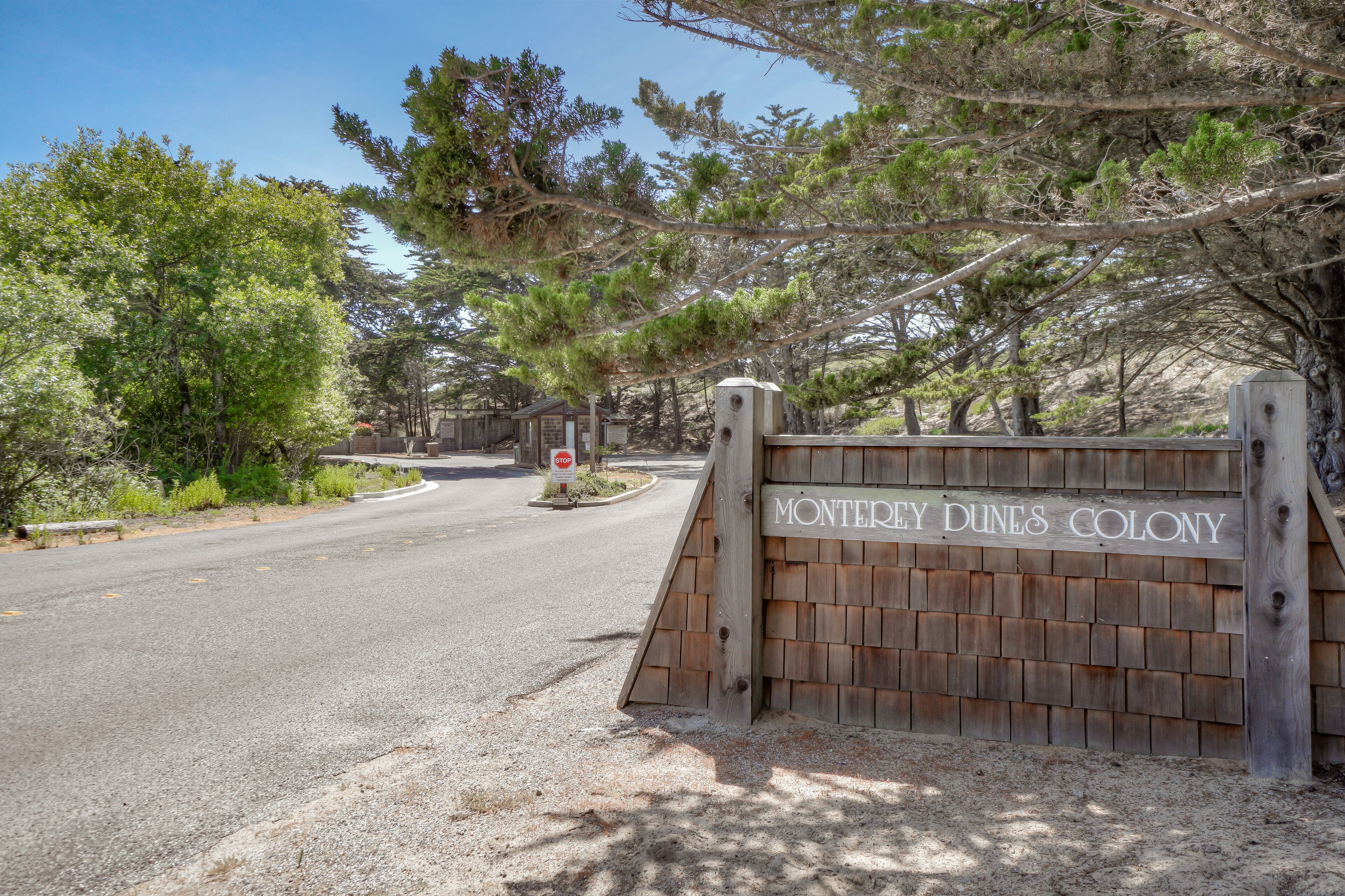 Entrance to Gated Community - Monterey Dunes Colony