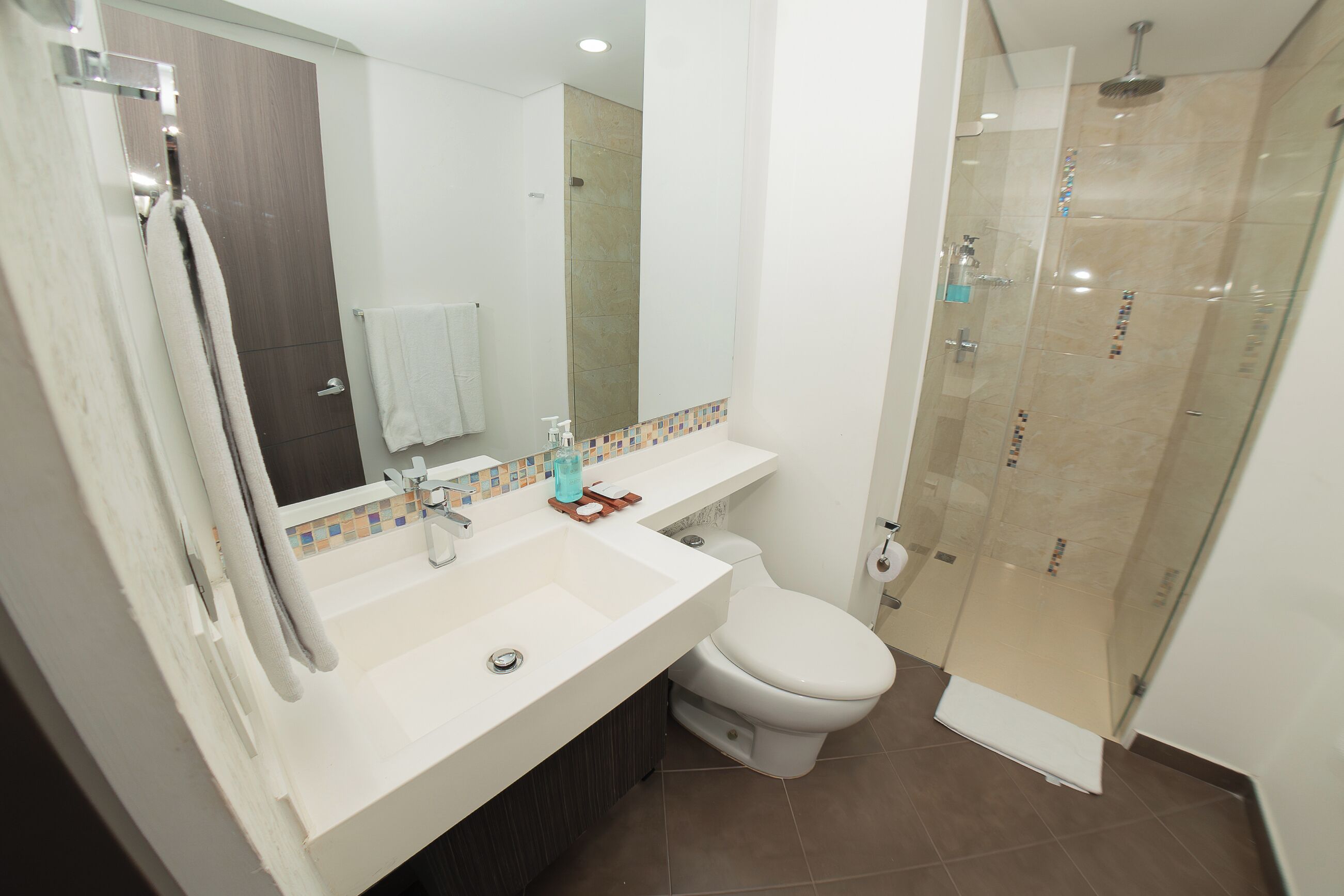 Free toiletries, hair dryer