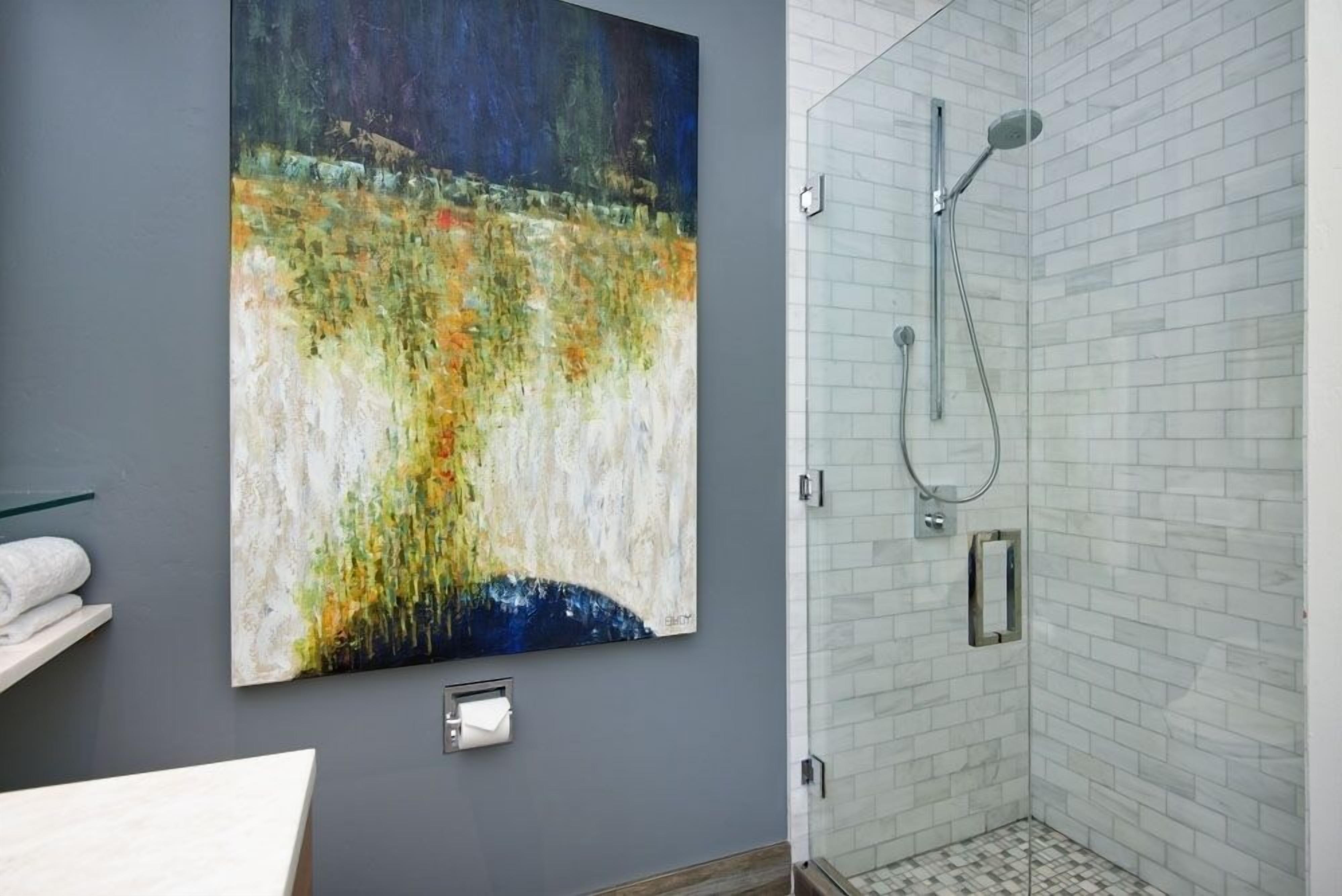 Shower, hair dryer