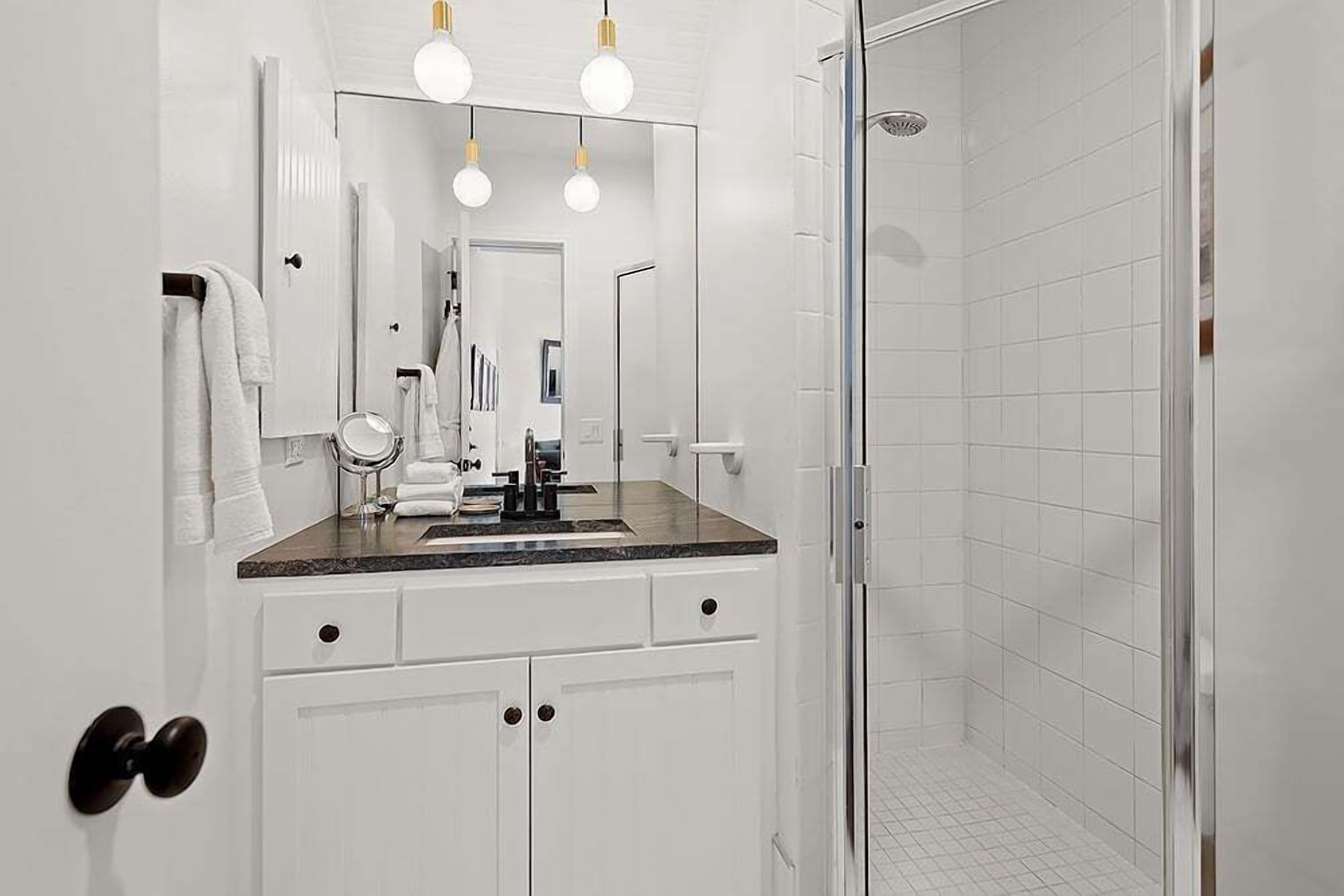 Shower, hair dryer