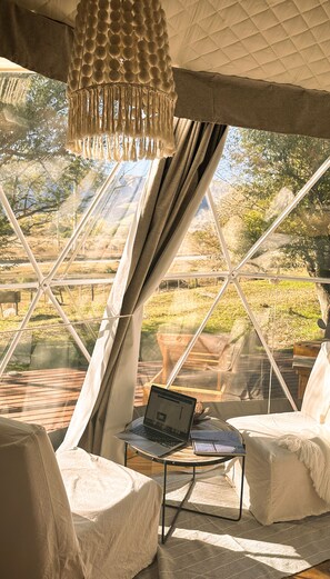 Design tent | Uitzicht vanuit de kamer