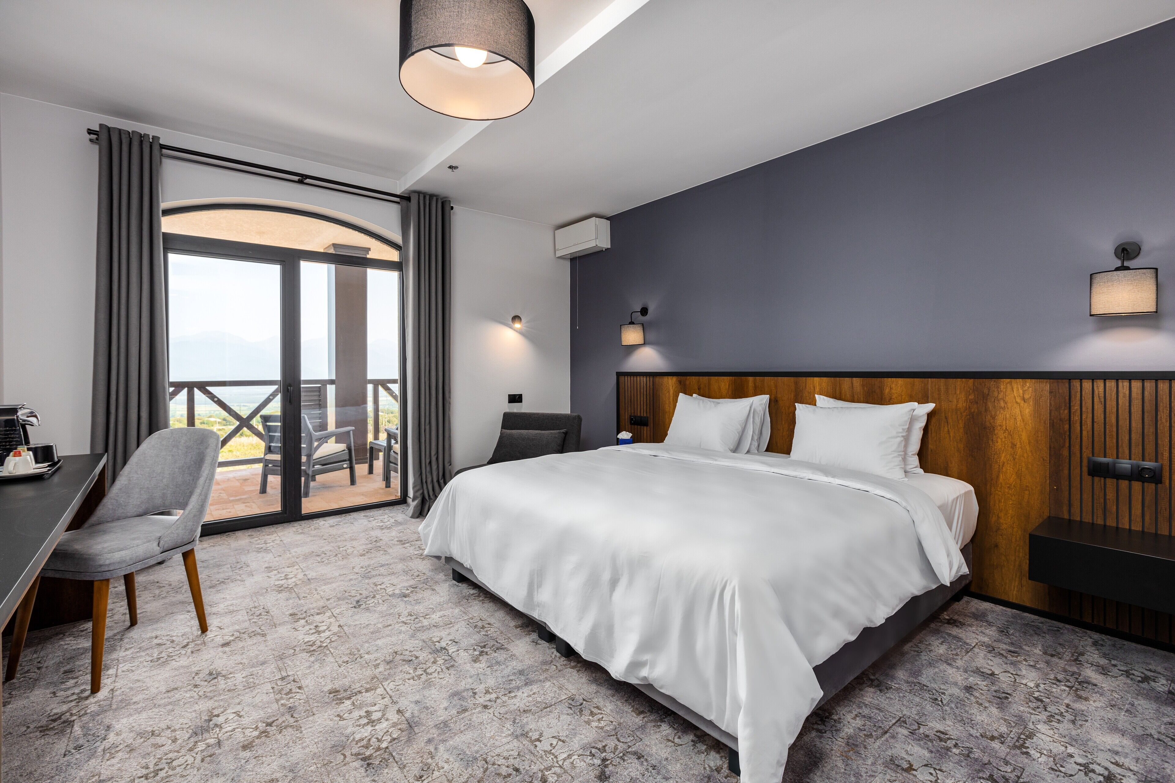 Double or Twin Room, Mountain View | Premium bedding, minibar, blackout drapes, soundproofing