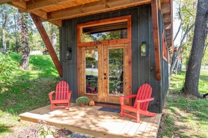 Terrace/patio - Camp 4 Tiny Homes | #1 Grandfather Mountain | 1 Mi. to Downtown West Jefferson (West Jefferson)