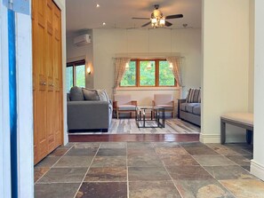 Televisión, chimenea