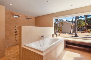 Shower, hair dryer