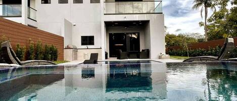A heated pool