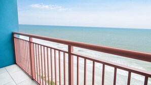 A balcony with a view of the ocean. - Gorgeous Oceanfront 2 BR Condo 18th Floor! (Myrtle Beach)