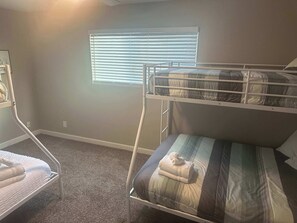 3 bedrooms, iron/ironing board, travel crib, WiFi