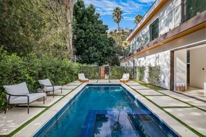 Una piscina riscaldata