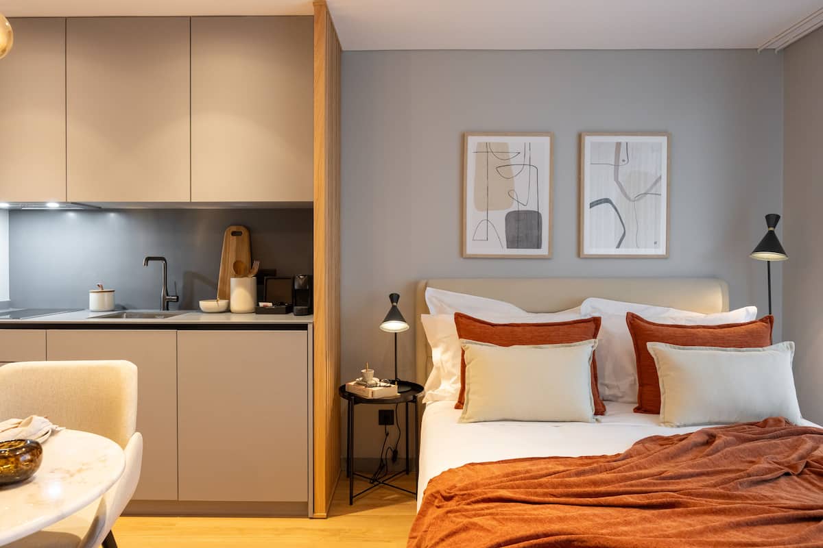 Appartamento familiare | 1 camera, insonorizzazione, Wi-Fi gratuito, lenzuola