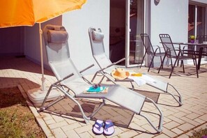 Outdoor dining - Gemütlicher Bungalow in Storkow am See (Storkow)