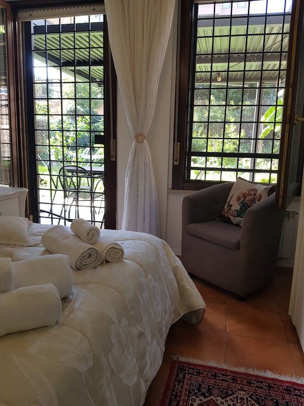 1 bedroom, iron/ironing board, travel crib, free WiFi