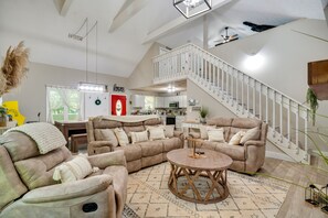 House (2 Bedrooms) | Living area | TV, fireplace, table tennis - Sevierville Family Home w/ Hot Tub! (Sevierville)