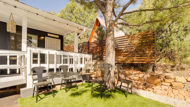 Terrace/patio - Home Sweet Home ~ 10 Mi to Fossil Creek Springs (Pine)