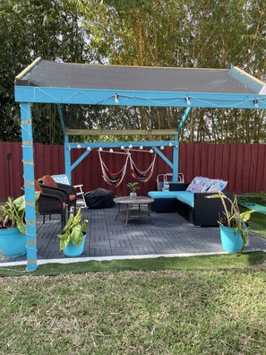 Terrace/patio - Backyard Oasis, calm, quiet and peaceful. Just pack and come enjoy.  (Port St. Lucie)