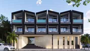 Fassade der Unterkunft