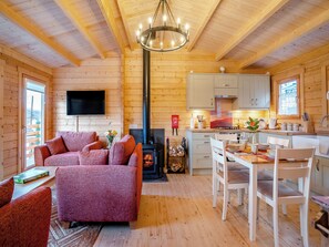 Fernseher, Kamin