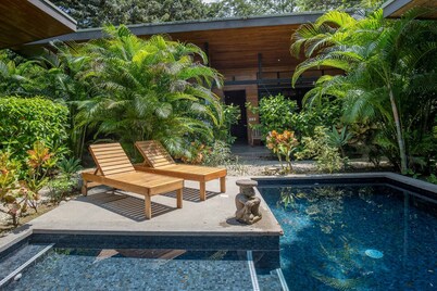 VILLAS NIMBU/CARAO Nosara- very mature jungle garden