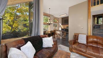 TV, fireplace, stereo