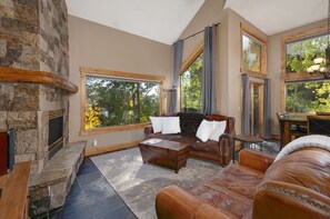 TV, fireplace, stereo