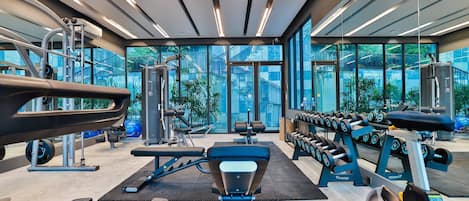 Appartement, 2 slaapkamers, toegankelijk voor mindervaliden, balkon | Fitnessfaciliteiten