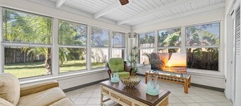 Coastal Chic House in Cocoa Beach w/Private Yard - Walk to Beach, Pier & Ron-Jon